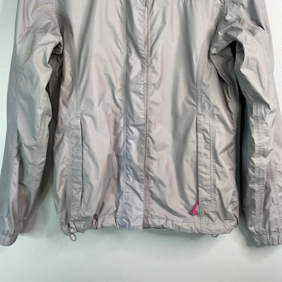 THE NORTH FACE HyVent Grey Pink Waterproof Nylon Rain Hood Jacket Gorpcore S - Picture 5 of 16